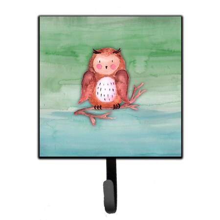 Jensendistributionservices Brown Owl Watercolor Leash or Key Holder MI1715239